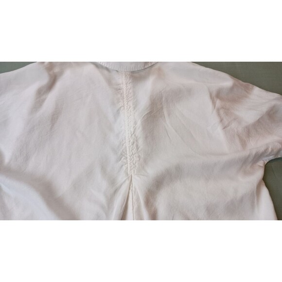 Cloth & Stone Anthropologie Womens White Button Down Shirt Size XS 100% Tencel - Picture 5 of 10